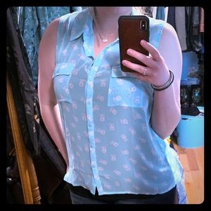 Super Cute Sheer Bunny Blouse.